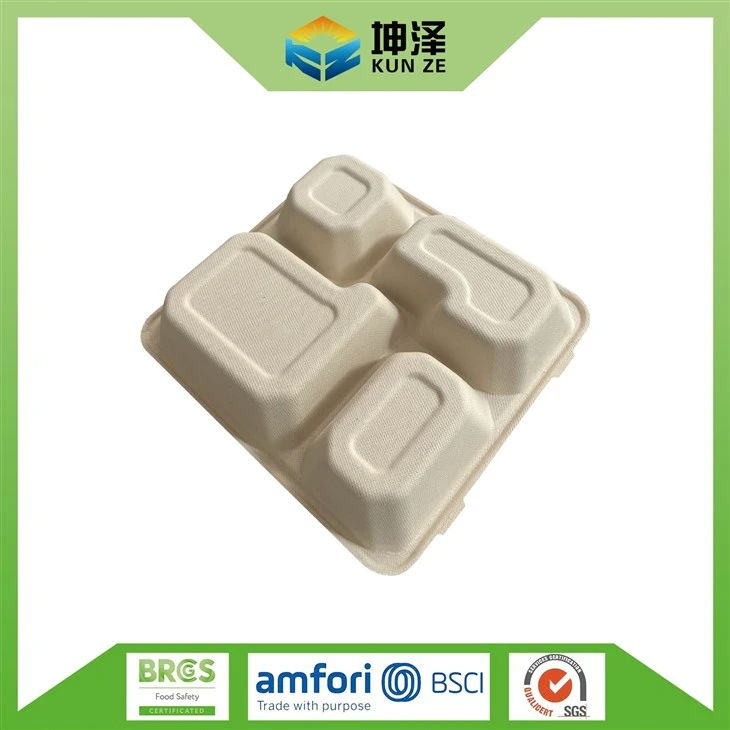 4 Compartment Disposable Container