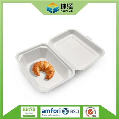Suhkruroo Bagasse Clamshell